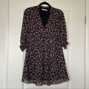 Zara floral flow dress